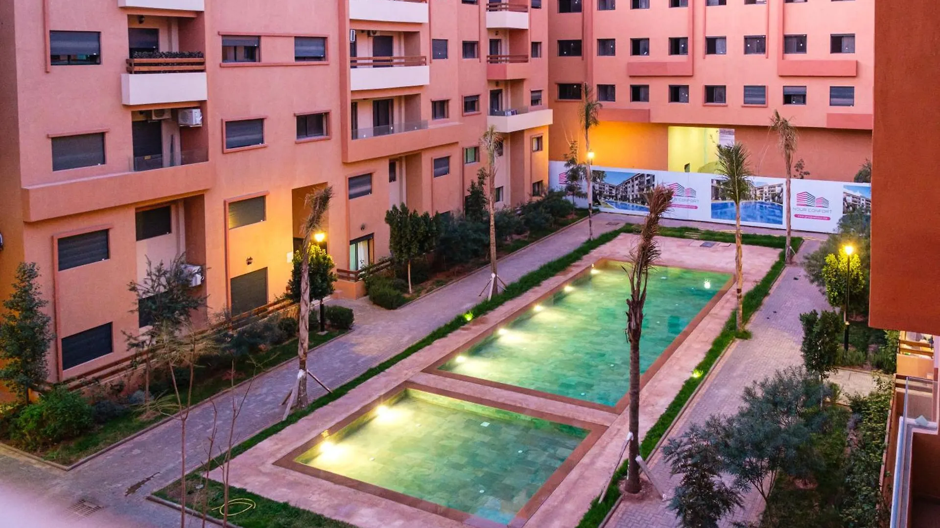 Apartment New! Modern Appart, Parking , Piscine & Fiber Wifi Gueliz Centre Marrakesh